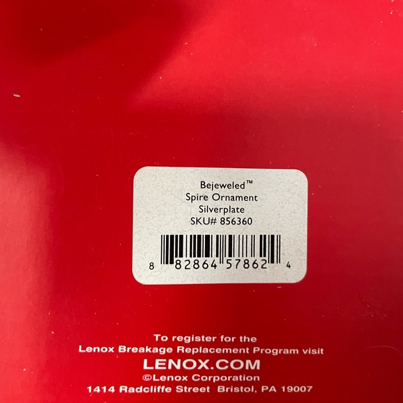 COPY - Lenox six silver plate ornaments - Picture 4 of 8